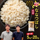 【ふるさと納税】【 スピード発送！ 最短5営業日！ 】 北海道産 ななつぼし 玄米 ( 5kg × 1袋 ・ 2袋 )【レビューキャンペーン実施】【選べる内容量と発送期日】【5営業日/30営業日以内発送】ブランド 米 ごはん おにぎり 10kg お弁当 北海道 雨竜町 送料無料