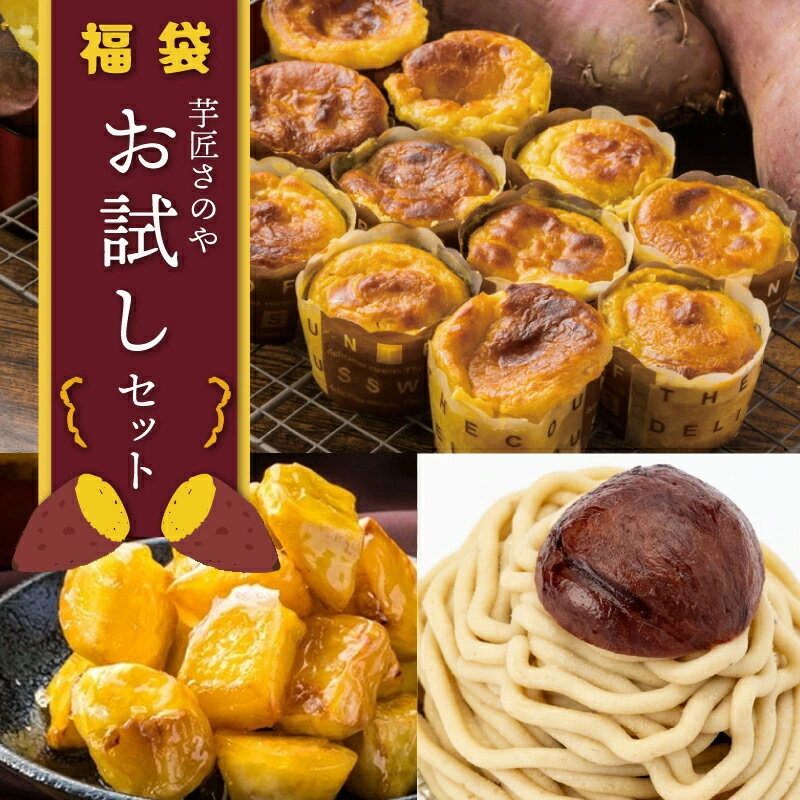 【ふるさと納税】芋匠さのや 福袋 お試し スイーツセット スイートポテト モンブラン 大学芋 3種類 スイーツ おやつ デザート おやつ お菓子 さつまいも 和菓子 洋菓子 冷凍 お取り寄せ お取り寄せスイーツ 大阪府 泉佐野市 送料無料