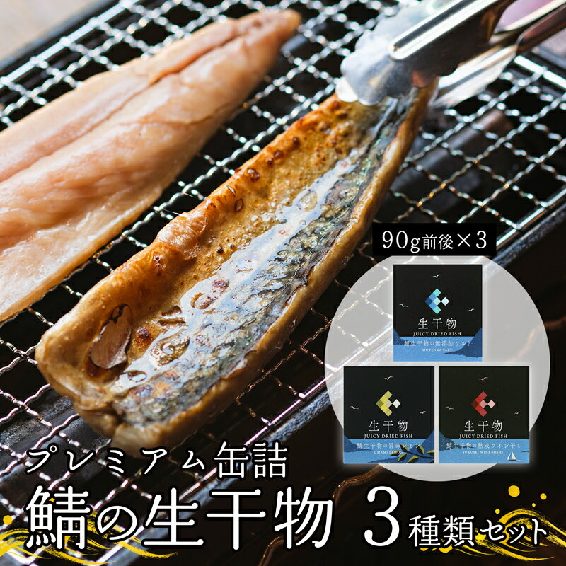 【ふるさと納税】 プレミアム 缶詰 3種類 セット ソフト干物 サバ 鯖 レモン ワイン ソルト 長期保存 備蓄 災害 キャンプ おつまみ 肴 海鮮 シーフード 鯖缶 魚缶詰 調理済