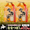 【ふるさと納税】◎令和6年産米 新米 2024年10月上旬よりお届け◎北海道壮瞥産 あのさんちの美味しいお米 ななつぼし　精米5kg×2袋 ふるさと納税 人気 おすすめ ランキング 米 こめ 精米 白米 ご飯 ごはん ななつぼし 北海道 壮瞥町 送料無料 SBTL003