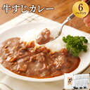 【ふるさと納税】牛すじカレー 200g×6パック 中辛味 コラーゲンたっぷり 国産 牛スジ カレー レトルト 中辛 送料無料