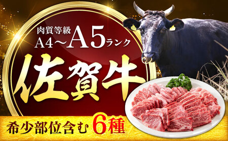 艶さし！【A4～A5】希少部位!佐賀牛おまかせ焼肉6種盛りセット 吉野ヶ里町/株式会社MEAT PLUS[FDB078]
