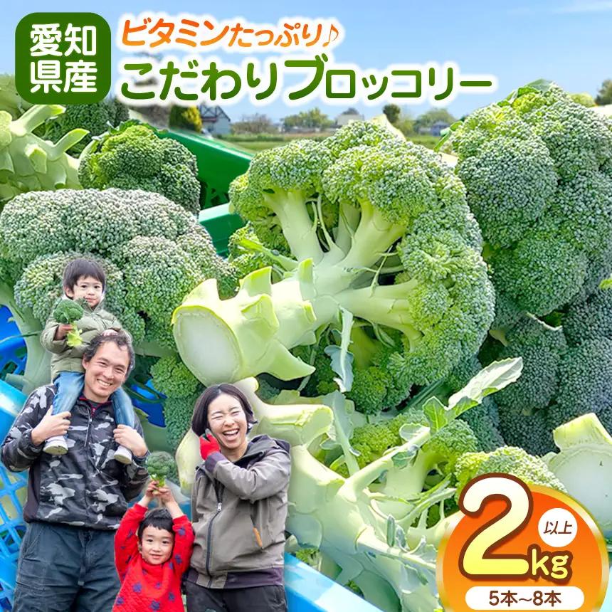 2026年12月より発送！こだわりブロッコリー　栽培期間中化学肥料/農薬不使用　2kg以上(5-8本)│農園ベジーネ