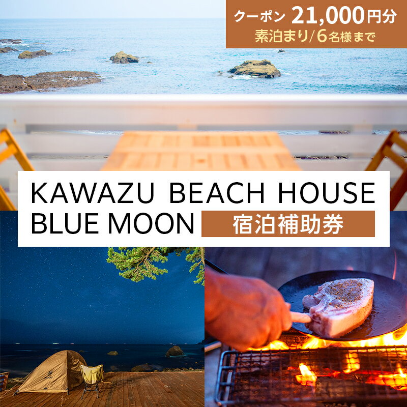 【ふるさと納税】旅行 伊豆 KAWAZU BEACH HOUSE BLUE MOON 宿泊券 素泊まりのみ 6名様まで利用可能 宿泊 クーポン券 旅行券 キャンプ グランピング チケット 観光 宿泊クーポン ホテル 旅館 アウトドア BBQ バーベキュー 体験 静岡 静岡県 河津　 河津町