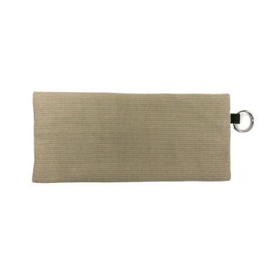 ふるさと納税 加東市 帆布工房　横長ポーチ(ベージュ)　約9.5×21cm |  | 01