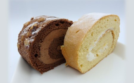 「和三盆ロールケーキ」「ショコラナッツロールケーキ」