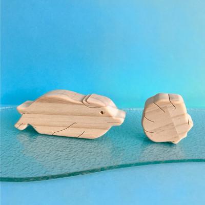ふるさと納税 赤平市 かわいい海の生き物つみき