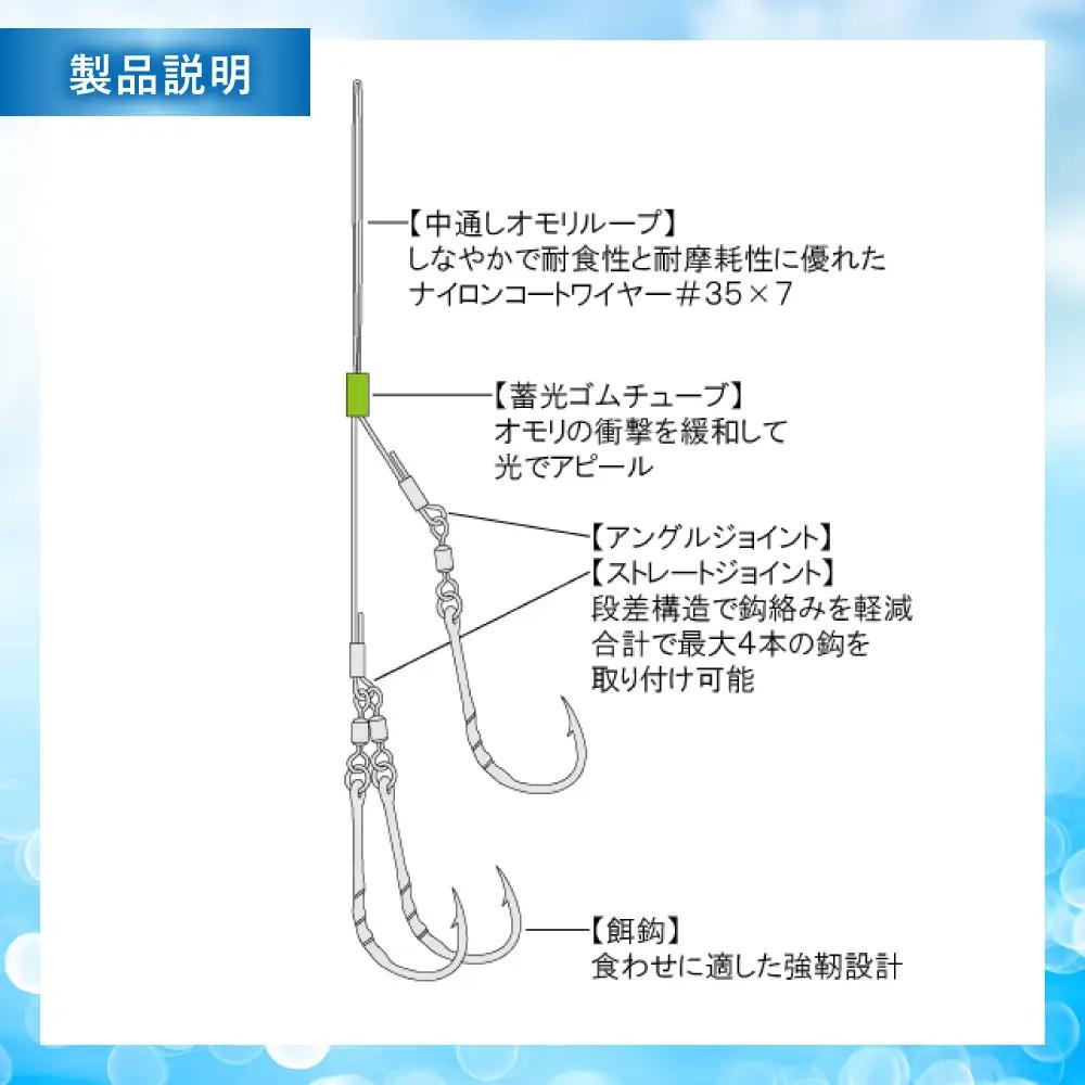 トラフグ仕掛け (マルチカスタム/餌鈎/カットウ) 3点×2セット 多治見市 / ヤマワ産業 YAMAWA 釣り具 トラフグ釣り フグ釣り カットウ釣り[TFX023]