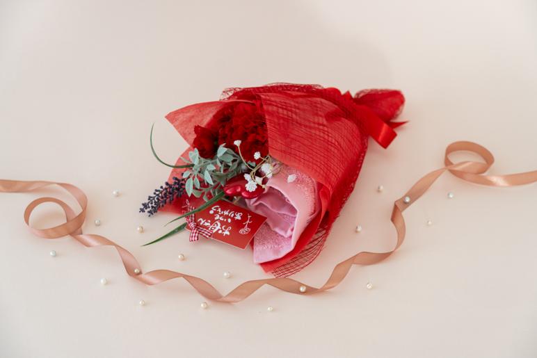 【母の日】泉州タオルフラワー 花束アレンジ Sサイズ G1699m