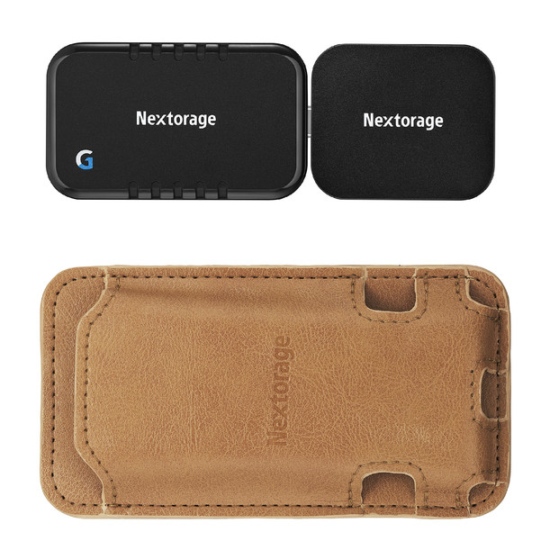 映像出力やデータ転送と同時に給電可能なマルチアダプターとポータブルSSD、専用MagsafeケースセットNX-PDPA1｜PDPアダプターRNX-P2SEG 1TB｜ポータブルSSDNX-PDPA1MC｜MagsafePUレザーケース