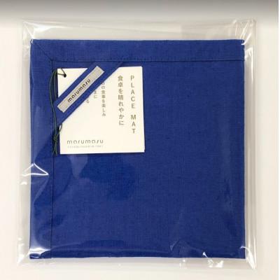 ふるさと納税 葛飾区 創業120年余!丸枡染色のblue/1プレート用正方形1枚　額縁ランチョンマット　東京葛飾区柴又 |  | 03