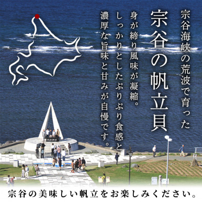 【焼き貝用】2024年製造 宗谷産ホタテ貝 した処理済み片貝付き24枚前後(約800g×3袋)【配送不可地域：離島】