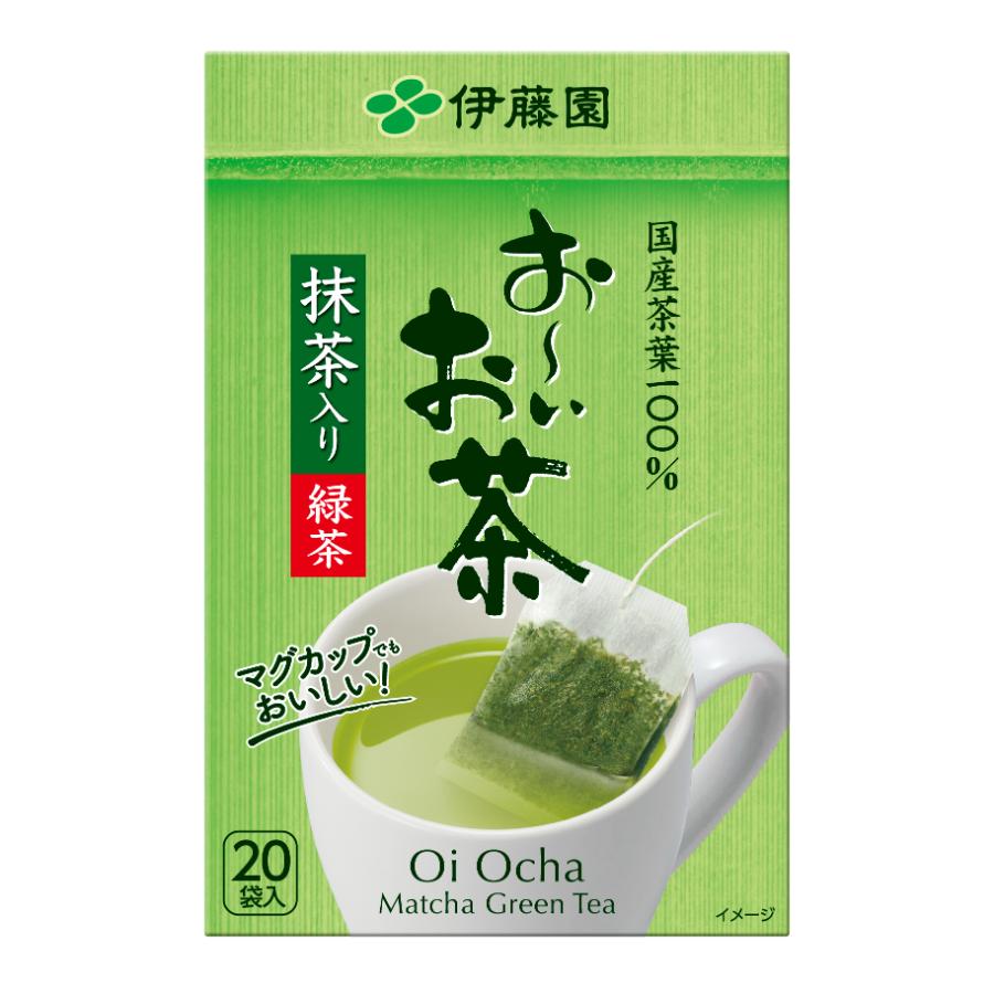 ＜伊藤園＞お～いお茶エコティーバッグ抹茶入り緑茶20袋36ｇ(20袋)×10箱
