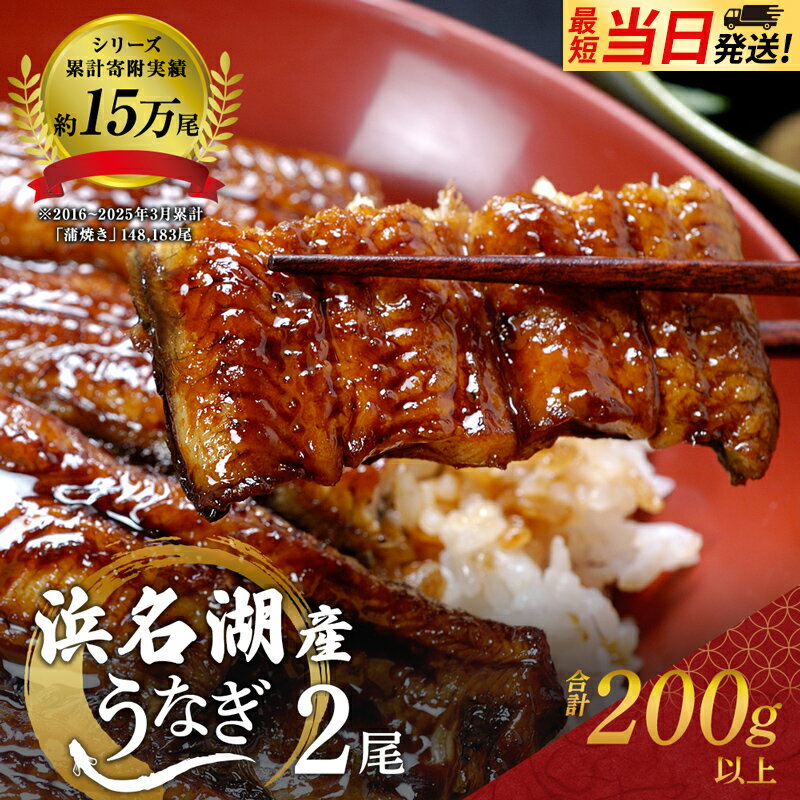 浜名湖産鰻蒲焼き2尾（約110g×2本入）国産うなぎ・さんしょう・たれセット　【魚貝類・うなぎ・ウナギ・鰻】