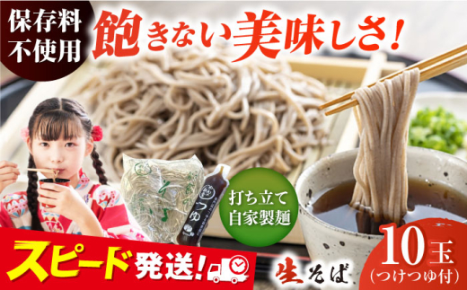 船食製麺の生そば約120g×10玉セット 自家製つけつゆ付き 蕎麦 ソバ ざるそば 生麺 細麺 横須賀 年越しそば【有限会社 船食製麺】 [AKAL001] 7000円 7千円