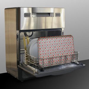 タツクラフト 友禅和紙トレー M 33cm 2枚セット 花入り格子