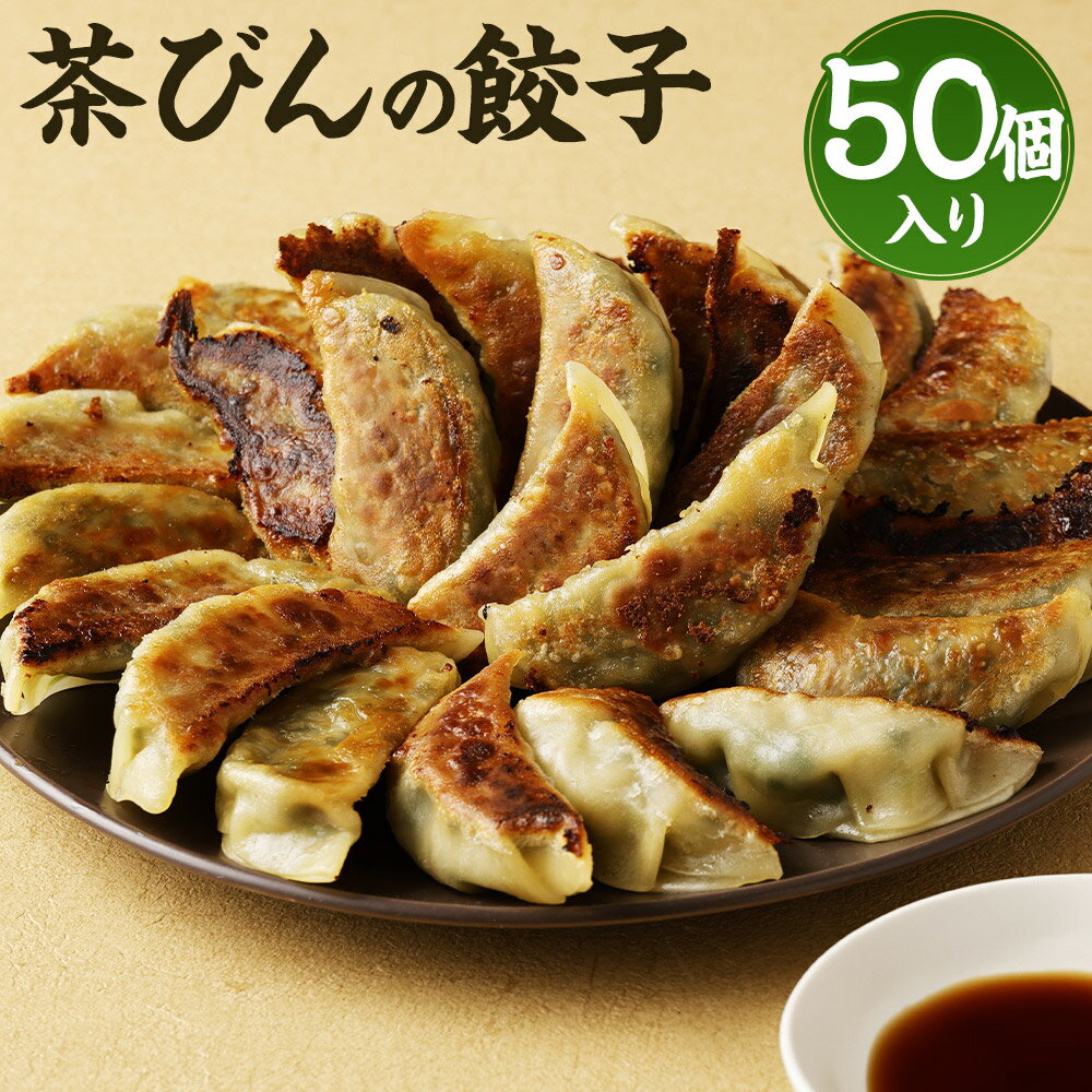 【ふるさと納税】餃子専門店 茶びんの餃子 合計50個入り 25個入り×2袋 ぎょうざ 中華 惣菜 おかず 熊本県 人吉市 冷凍 送料無料