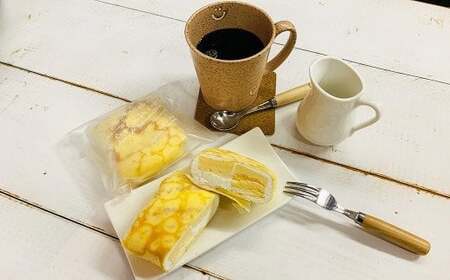 【定期便/12ヶ月】洋菓子工房ケーキ屋Shimizu 季節のクレープ  クレープ アイス もちもち 冷凍 スイーツ ロールケーキ 岩手県 北上市 M0032