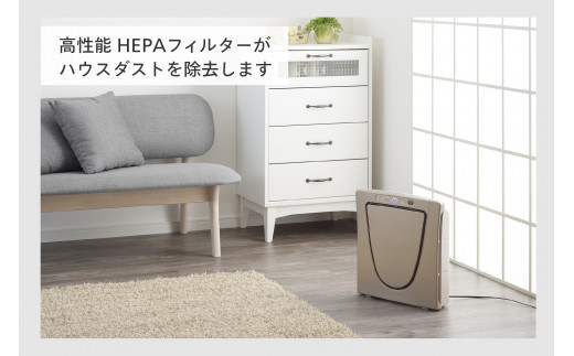 ツインバード HEPAフィルター空気清浄機(AC-5943VO) PO