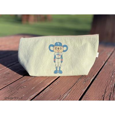 ふるさと納税 大垣市 【中日ドラゴンズとのコラボアイテム】のこり染×ドアラポーチ　よもぎ |  | 02