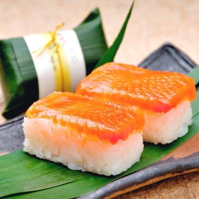 ふるさと納税 日高町 紀州和歌山のあせ葉寿司　鮭7個　化粧箱入り【日高町】 |  | 01