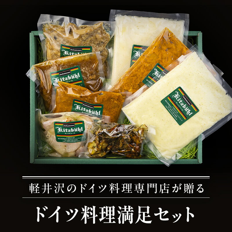 【ふるさと納税】ドイツ料理満足セット 軽井沢町 お取り寄せ グルメ お肉 ハンバーグ 加工品 惣菜 冷凍 加工食品 レトルト