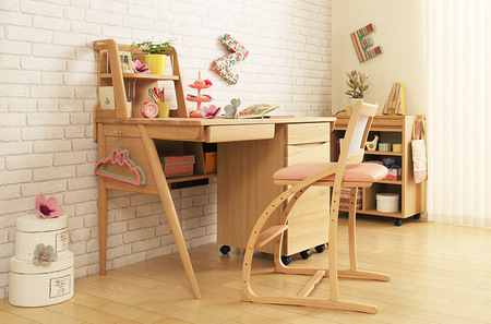 カリモク家具『学習デスクセット：ピュアナチュールE』SU3310 AU0302 AU0326 SU0377 XT2401 [1157] 家具 国産 デスク カリモク家具 ブラウン ナチュラル karimoku 木製 日本製 学習机 子供部屋 シンプル キッズインテリア 机 つくえ 男の子 女の子 [mt842]新生活 