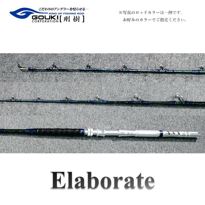 【ふるさと納税】剛樹 エラボレート （Elaborate f5.5（165）・f5.7（170））165cm・170cm ウェイト負荷60-250号　釣り 釣具 釣竿 ロッド 雑貨 日用品 魚 新素材 近海エリア チビムロエサ 柔軟 大型 パワー 粘り性能 釣り人