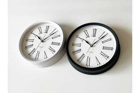 KATOMOKU Muku clock km-58　木製掛け時計（ブラック）