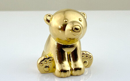 純金製（Ｋ24）『くま』 オブジェ ALPBK158