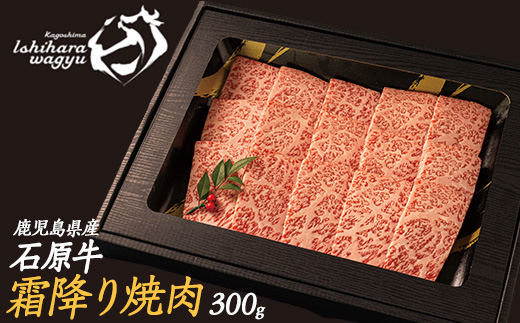 石原牛の霜降り焼肉セット(300g) 石原牛 焼肉用 霜降 国産 牛 ウシ 牛肉 焼肉 BBQ バーベキュー ビーフ 冷凍【石原PRO】ishihara-7093