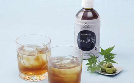 丹波篠山産 黒豆茶 (350ml×24本）【小田垣商店】  ノンカフェイン黒豆茶 AC12