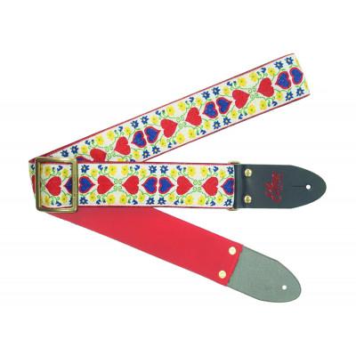 ふるさと納税 郡上市 【ギターストラップ】 Elara Straps Pretty Heart Rouge