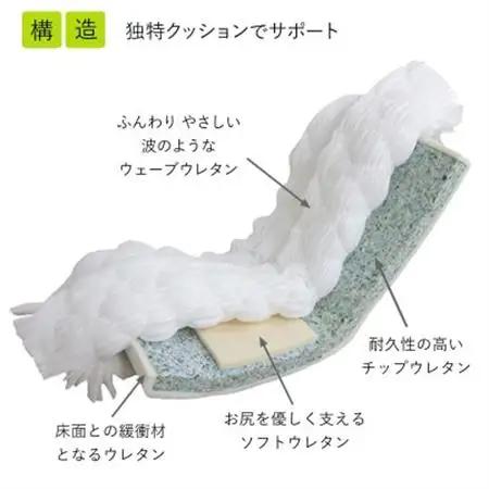 ウェーブチェア KDR　レッド_雑貨・日用品 椅子・チェア・ソファ 家具・インテリア _【1221432】
