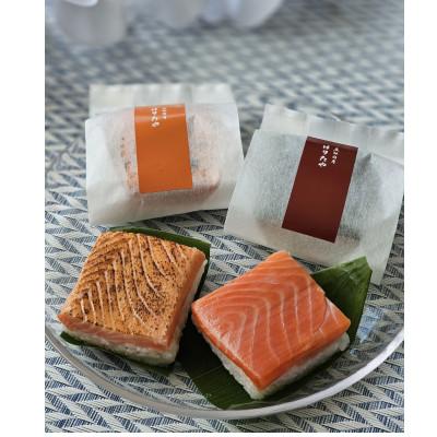 ふるさと納税 魚津市 【急速冷凍品】魚卸問屋はりたやの個包装鱒寿司　プレーン6個炙り3個入 |  | 01