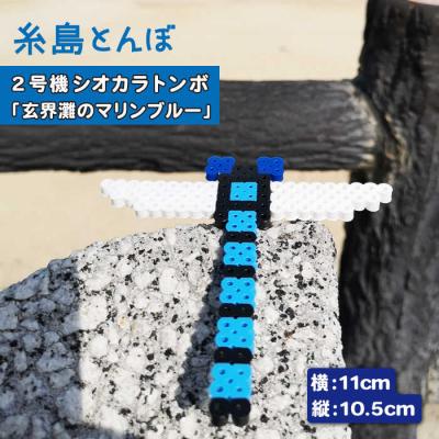 ふるさと納税 糸島市 二号機 : 玄界灘のマリンブルー シオカラトンボ 糸島市/糸島とんぼ[APK003]