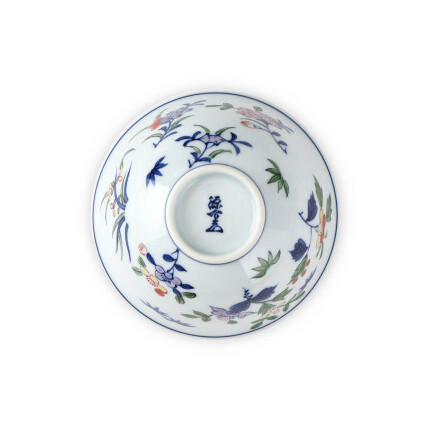 源右衛門窯 染錦小花散し 器 食器 お茶碗 飯碗 ごはん 茶碗 小鉢 小花 有田焼 お茶碗 手描き お茶碗 伝統 お茶碗 工芸 お茶碗 A55-107_イメージ5