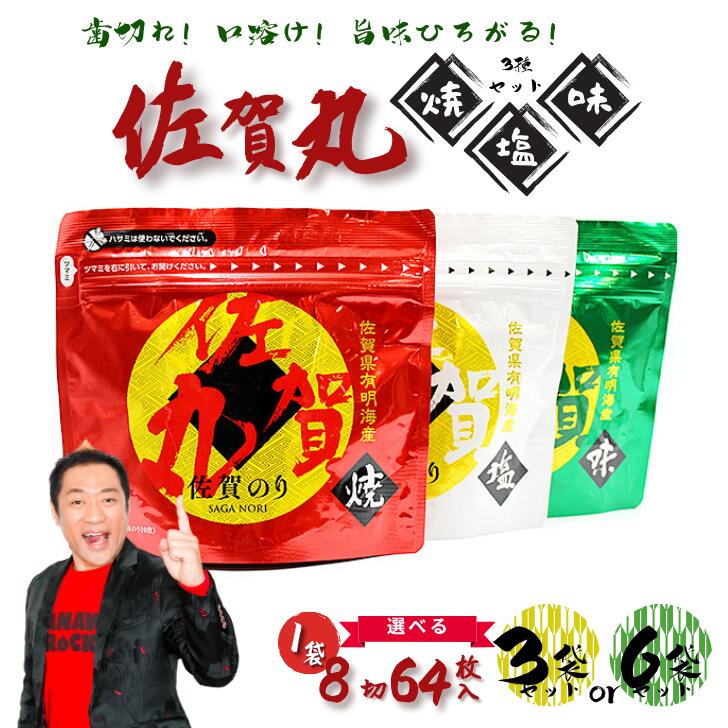 【ふるさと納税】歯切れ！口溶け！旨味ひろがる！大人気の佐賀丸（焼・塩・味）選べる3個 or 6個セット：B170-002