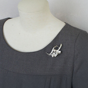 SV　アコヤ真珠　7.5ミリ　ブローチ　（No30887）／真珠　南伊勢町　パールハヤシ　伊勢志摩