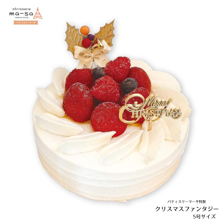 【ふるさと納税】ケーキ クリスマス クリスマスファンタジー 5号 直径約15cm 数量限定 12/7締切 12/20頃発送 本州限定 クリスマスケーキ いちご フルーツ 可愛い 美味しい 生クリーム シンプル 冷凍 デコレーションケーキ おすすめ お取り寄せ 人気 ホールケーキ