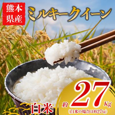 ふるさと納税 阿蘇市 ミルキークイーン 約27kg(白米) 阿蘇アグロスタイル
