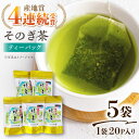 【ふるさと納税】 そのぎ茶 ティーパック (20パック×5袋) 茶 お茶 緑茶 日本茶 茶葉 東彼杵町/西海園 [BAP008]