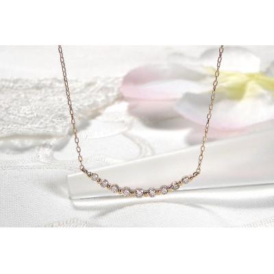 ふるさと納税 昭和町 【0.2ct】K18YG ダイヤモンド ラインネックレス |  | 01