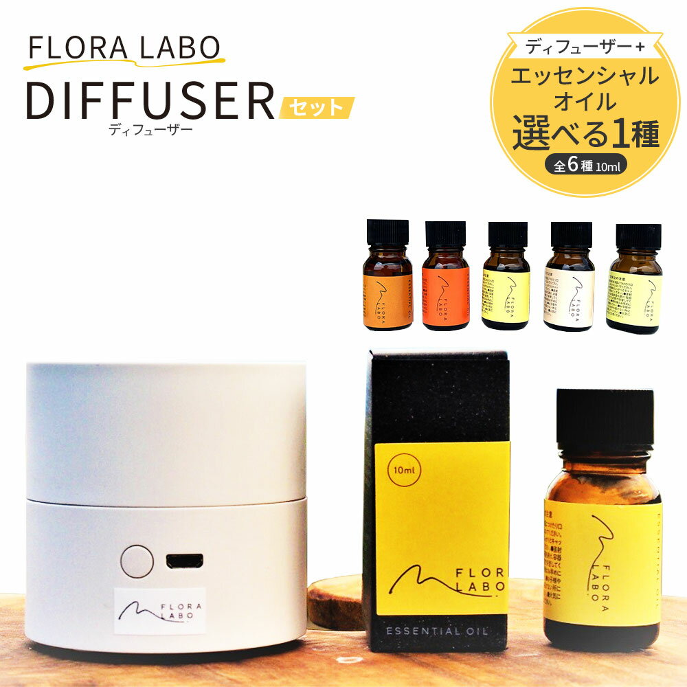 【ふるさと納税】＜選べる香り＞ ディフューザー セット 精油 10ml×1本 ディフューザー 1個 ゆず 河内晩柑 伊予柑 レモン 甘夏 キヨミ エッセンシャルオイル オレンジ 柑橘系 アロマディフューザー ルームフレグランス 送料無料【えひめの町（超）推し！（松前町）】(852)