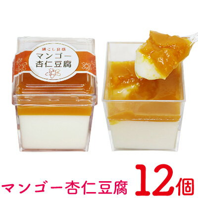 【ふるさと納税】マンゴー杏仁豆腐　1箱(12個セット) おきぽた 杏仁 豆腐 マンゴー スイーツ 専門店 マンゴーデザート フルーツ杏仁 クリーミー フルーツ 南国 手作り 人気 おすすめ 沖縄 お土産 プレゼント 贈り物 ギフト お取り寄せ