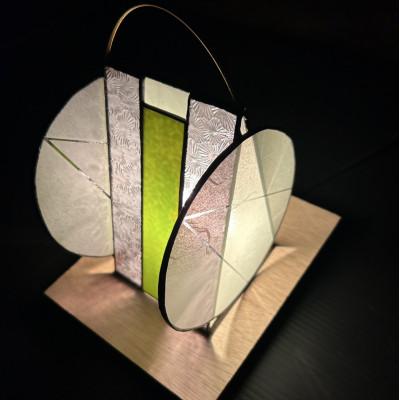 ふるさと納税 京丹後市 行燈あかり「ムシノネ・緑」