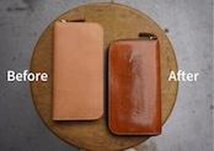 【全6色】栃木レザーのラウンドファスナー長財布 シュリンクタイプ ハンドステッチ ソフトな手触り/Round zip wallet 02/キャメル/minca　327