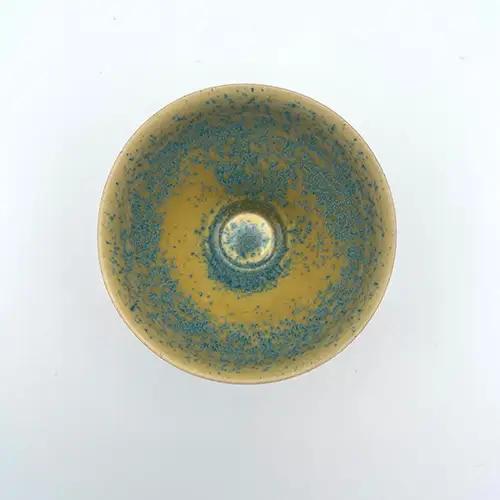 Liquor vessel 磁器製 酒器 黄緑 No.198