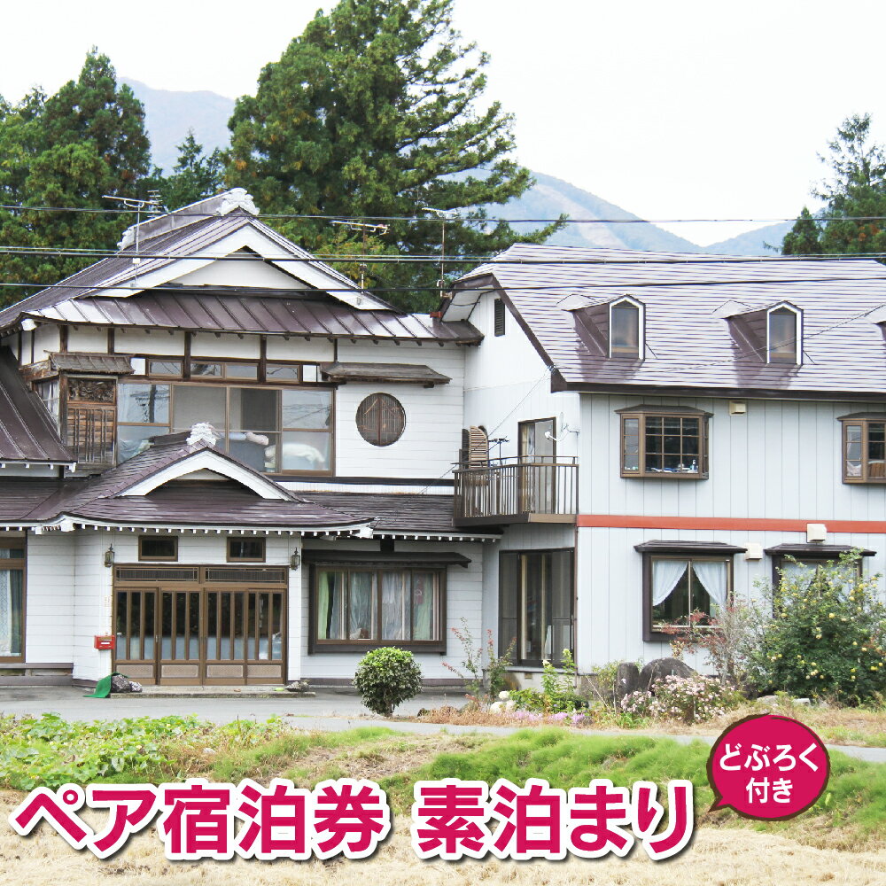【ふるさと納税】 民宿 坂井荘 ペア 宿泊券 1泊 素泊まり おすすめ ／ 酒 お酒 手作り どぶろく 900ml 1本 お土産 おみやげ プレゼント 2名様 お二人様 宿泊 チケット 旅行 トラベル 観光 家族旅行 親子旅行 小旅行 東北 旅 和風 1泊2日 食事なし 岩手県 雫石町 送料無料