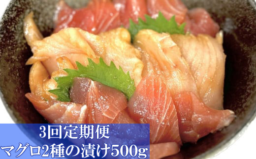 
            ヤマジュウ特製！マグロ２種の漬け５００ｇ定期便【３回定期便】 頒布会
          